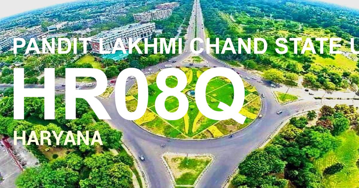 HR08Q || PANDIT LAKHMI CHAND STATE UNIVERSITY OF PERFORMING